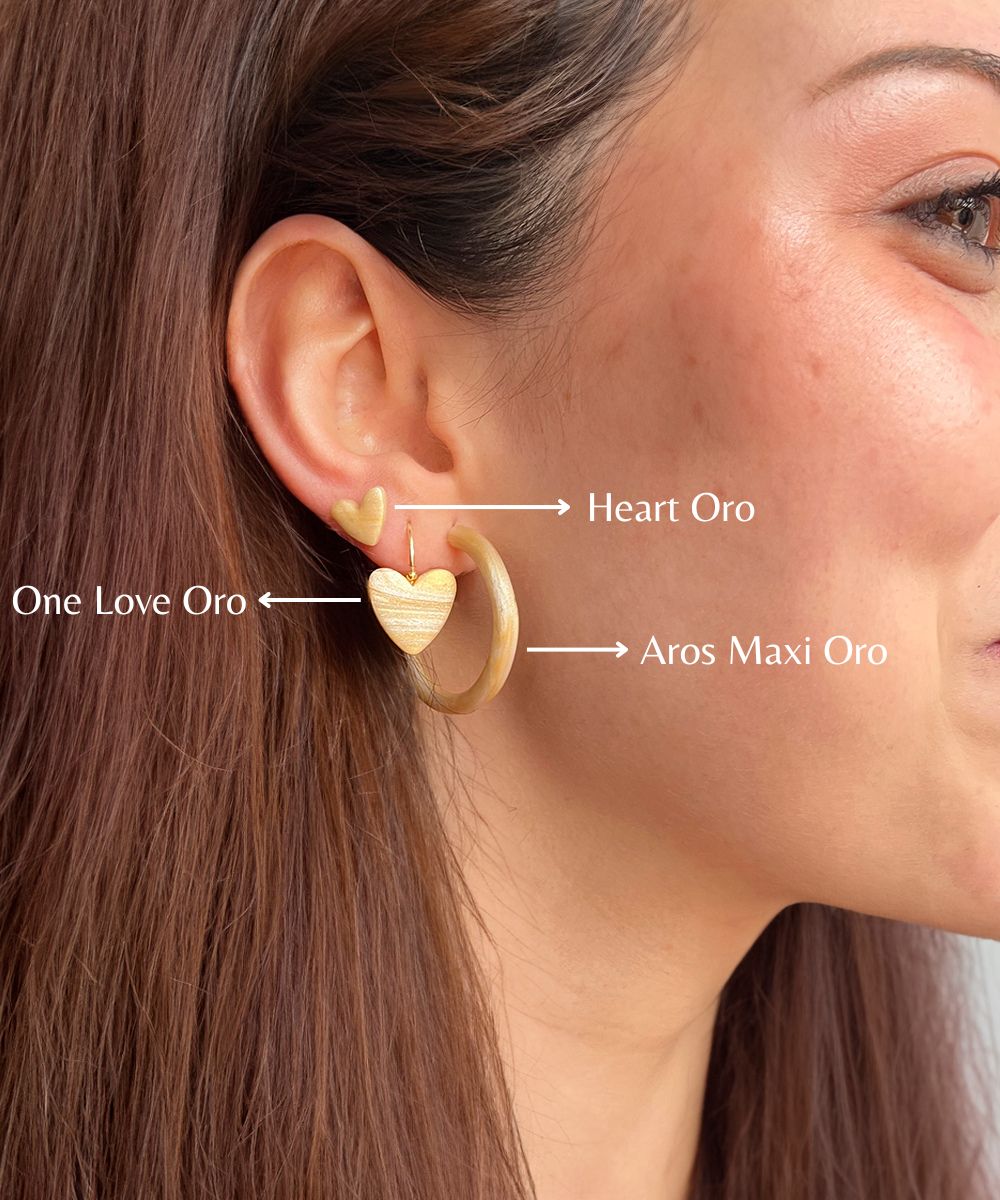 Pendientes Heart Oro