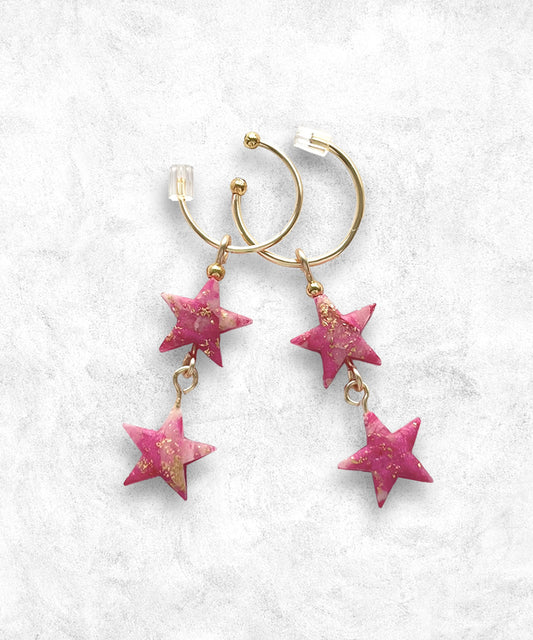 Pendientes Sky Fucsia