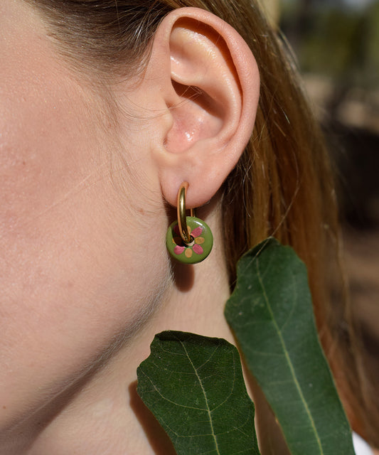 Pendientes Charco Verde Donut